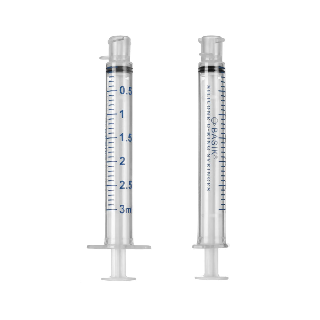BASIK 3cc ENFit Compatible Syringe With Silicone O-Ring - ISO 80369-3 BASIK