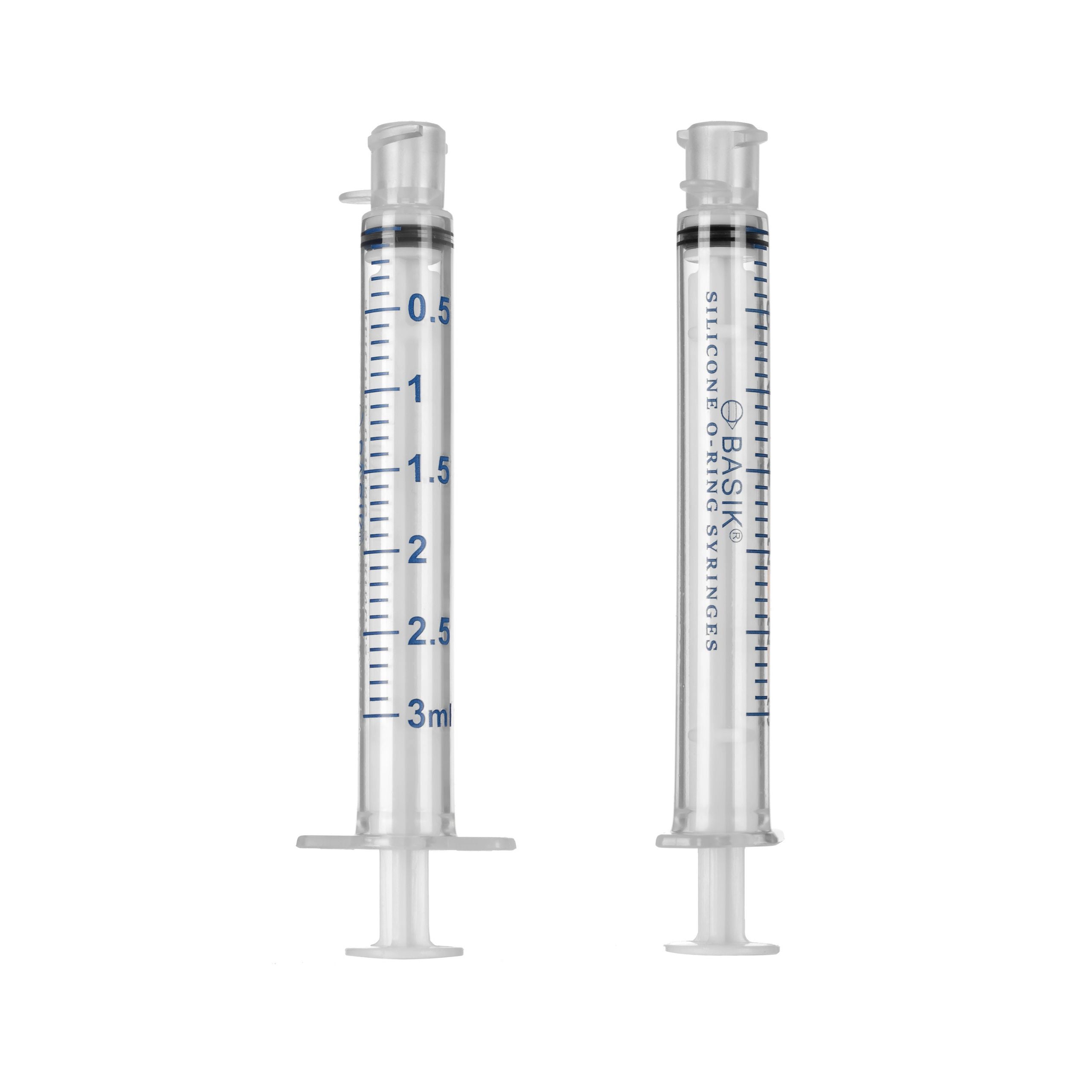 BASIK 3cc ENFit Syringe With A Silicone O Ring With Low Dose Tip And Caps