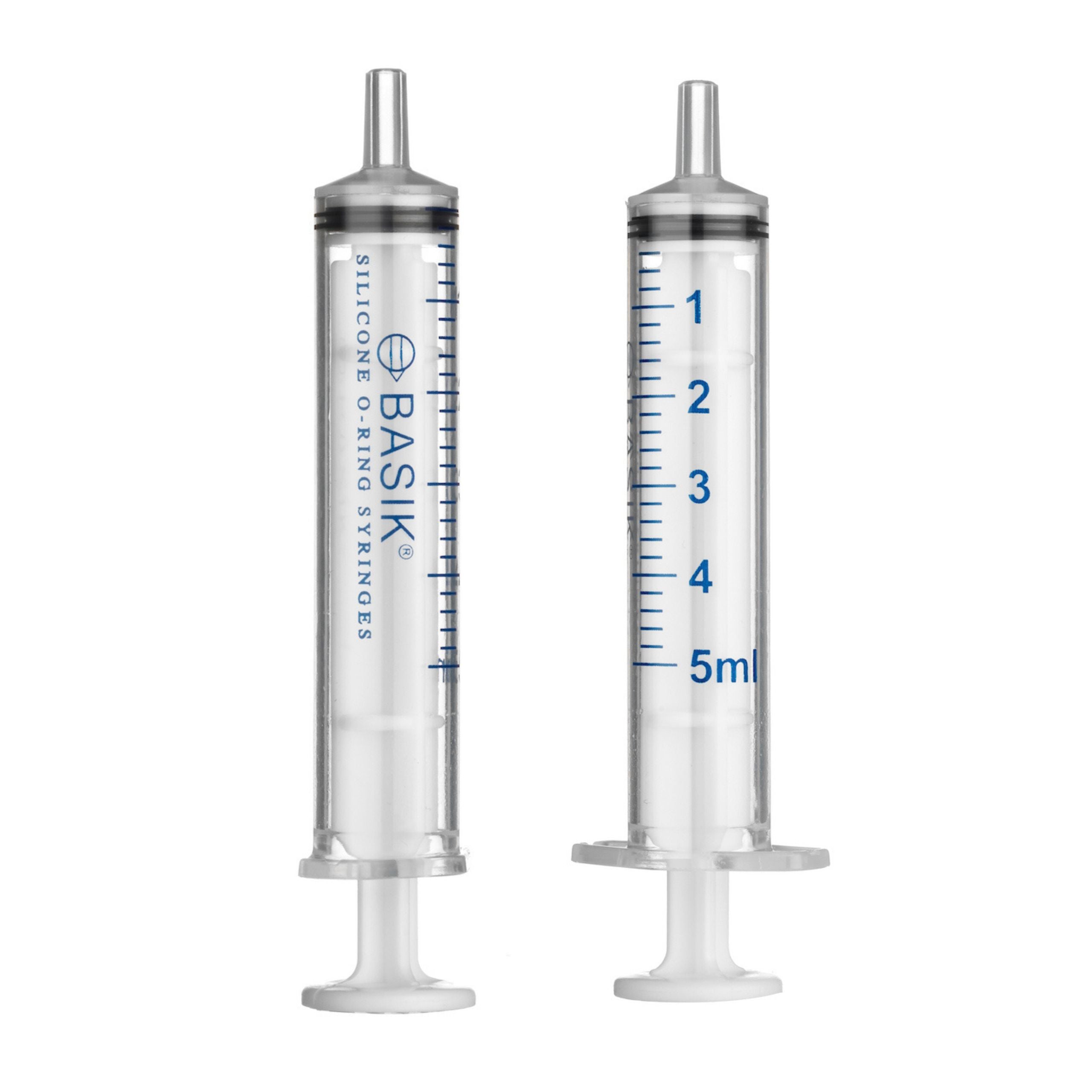 BASIK 5cc Slip Tip Syringe With A Silicone O Ring