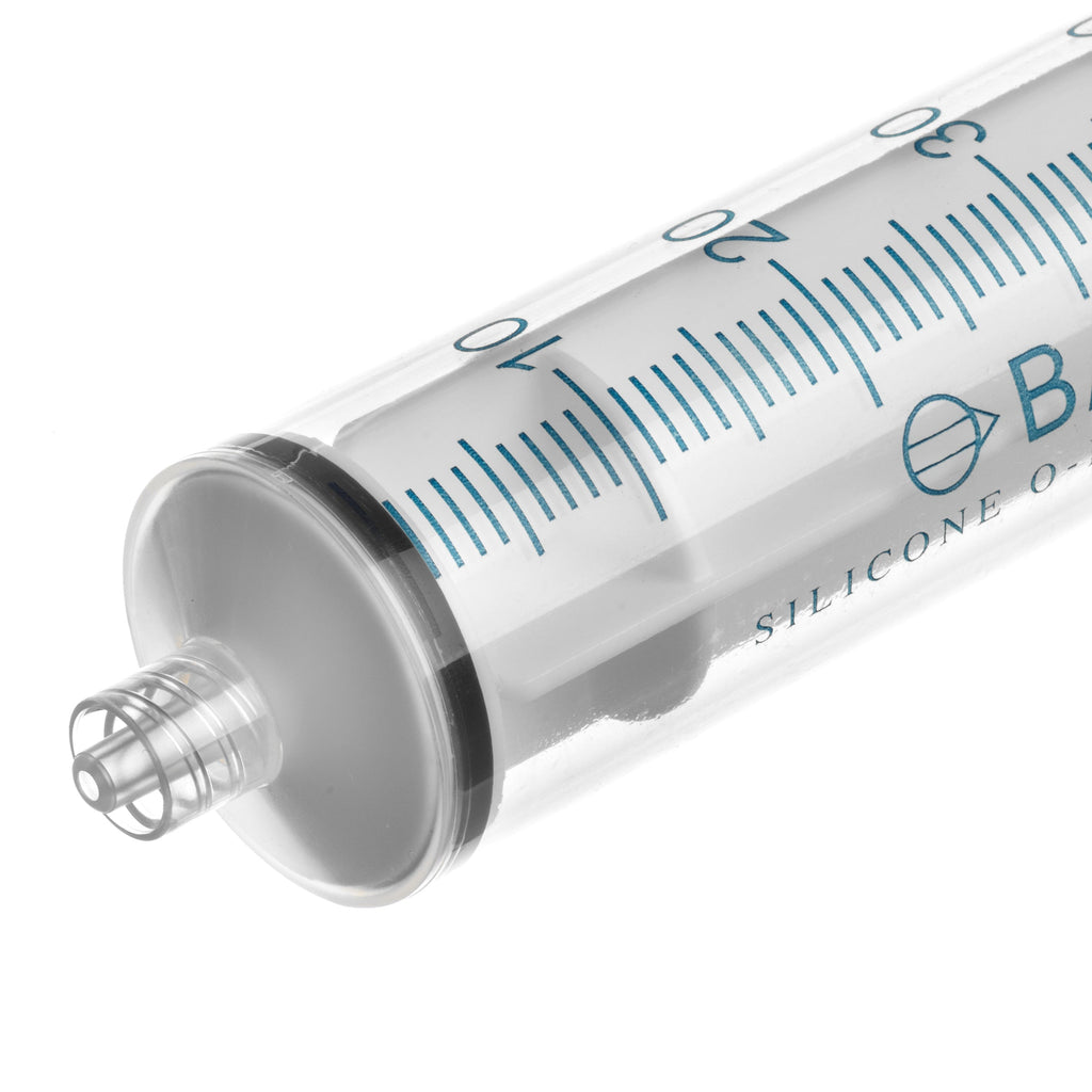 BASIK 60cc Luer Lock Syringe With Silicone O-Ring - Reusable BASIK